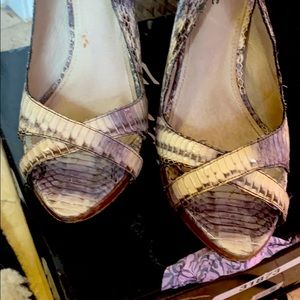 Facade Snakeskin Sandal